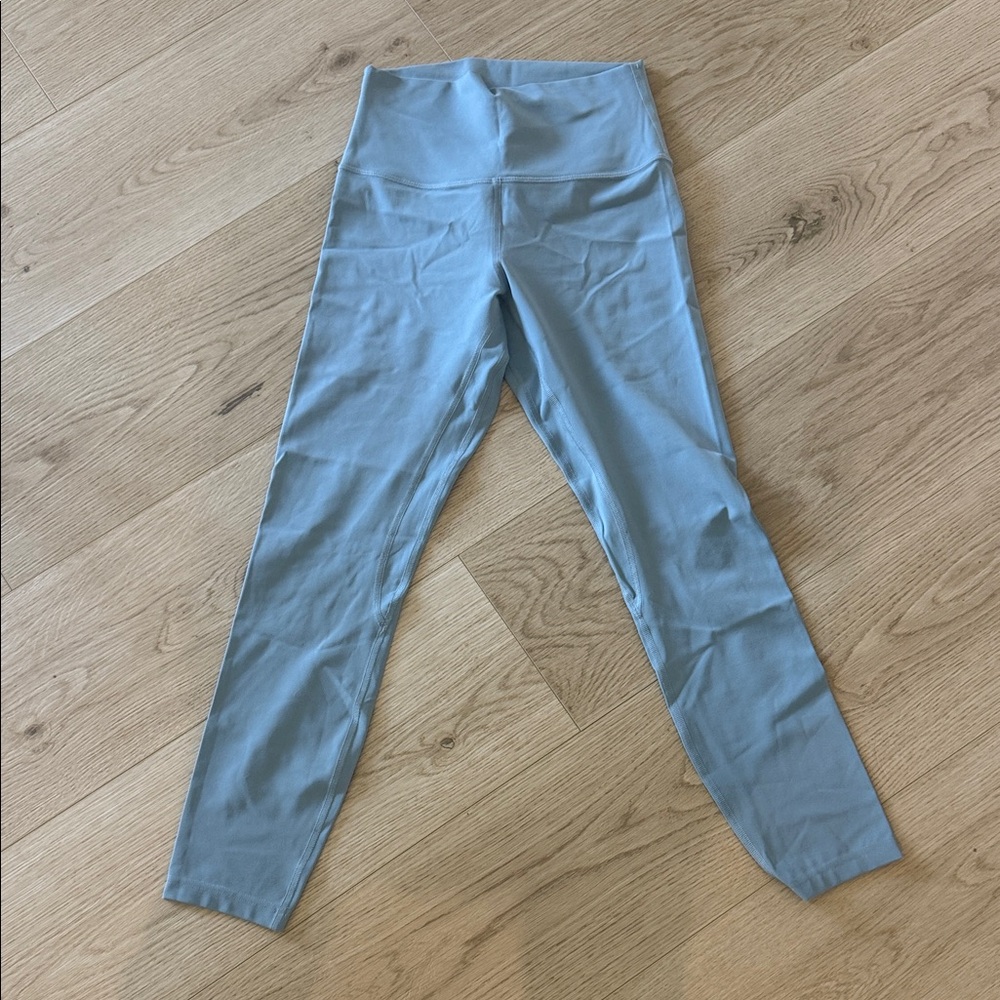 lululemon athletica light blue high-waist leggings
